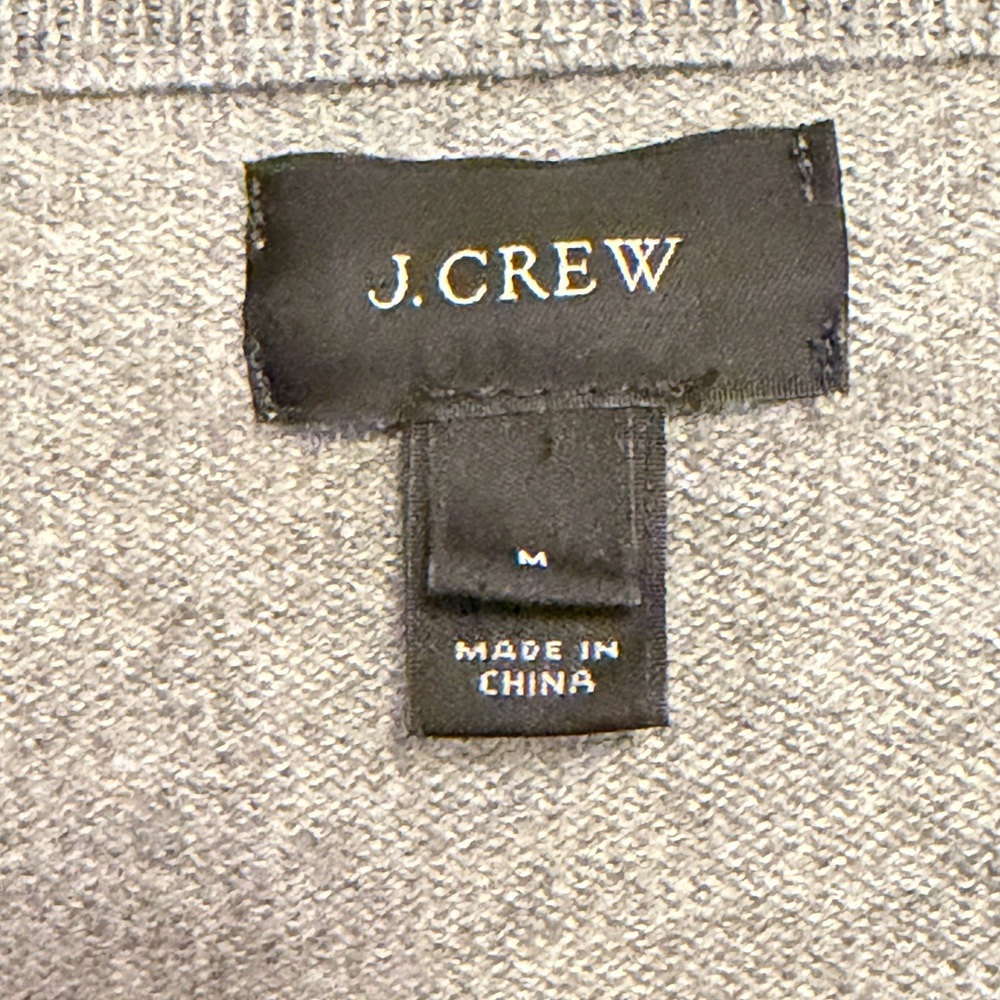 J. Crew Women's Gray V-Neck Sweater - Picture 3 of 4